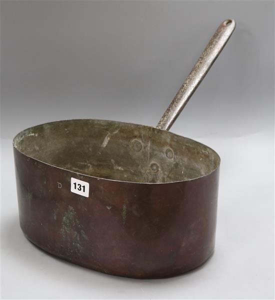 A copper pan